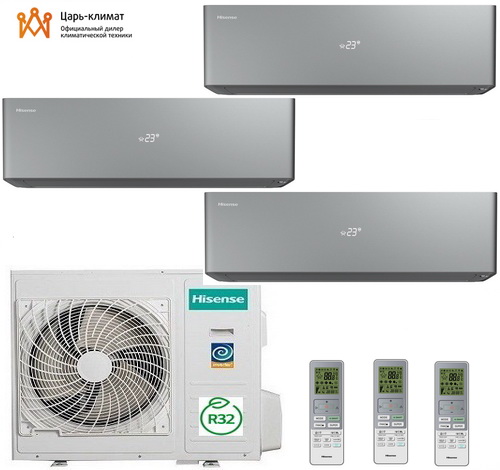 Hisense AS-10UW4RXVQH00AG(B) R32 x 3 / AMW3-24U4RJC R32