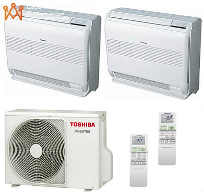 картинка Toshiba RAS-B10J2FVG-E x 2 / RAS-2M18U2AVG-E от магазина Царь климат