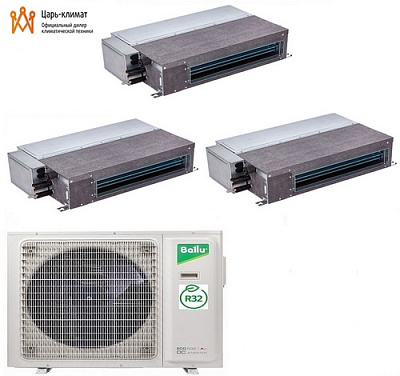 картинка Ballu BADI-FM/in-09HN8/EU R32 x 3 / BA3OI-FM/out-27HN8/EU R32 от магазина Царь климат